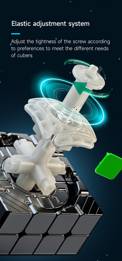 QiYi M Pro 4x4 – Magnetischer Speedcube (Stickerless, 58,5 mm)