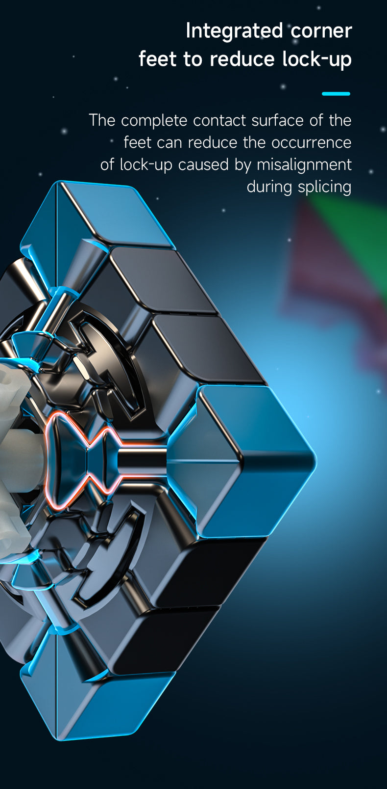 QiYi M Pro 4x4 – Magnetischer Speedcube (Stickerless, 58,5 mm)