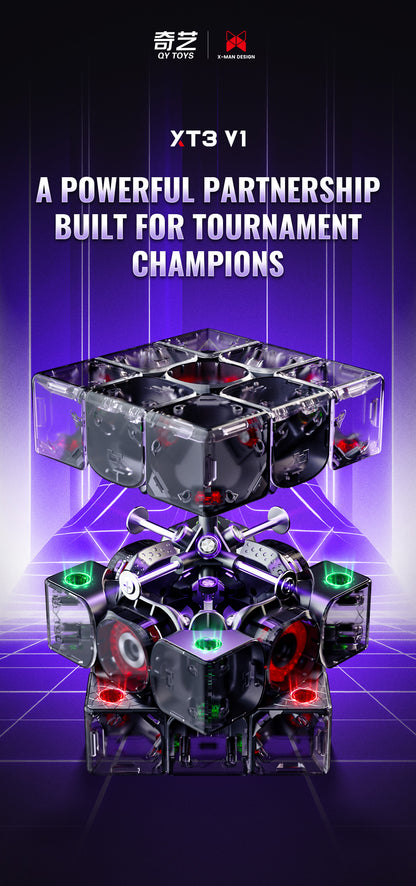 QiYi X-Man XT3 V1 3x3 Pioneer UV – MagLev Speedcube mit UV-Beschichtung und Kernmagnetsystem