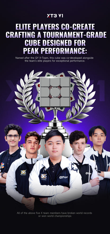 QiYi X-Man XT3 V1 3x3 Pioneer UV – MagLev Speedcube mit UV-Beschichtung und Kernmagnetsystem