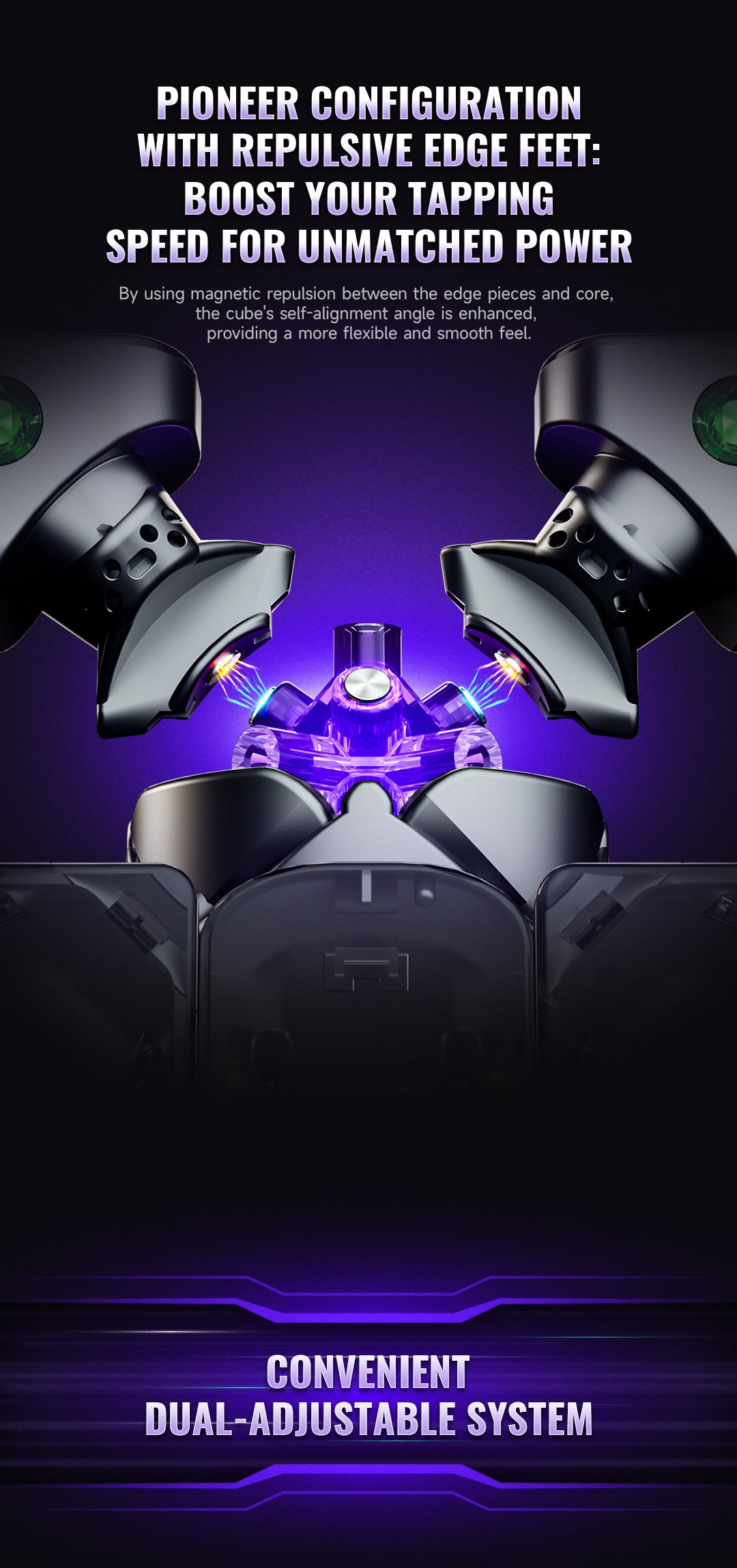 QiYi X-Man XT3 V1 3x3 Pioneer UV – MagLev Speedcube mit UV-Beschichtung und Kernmagnetsystem